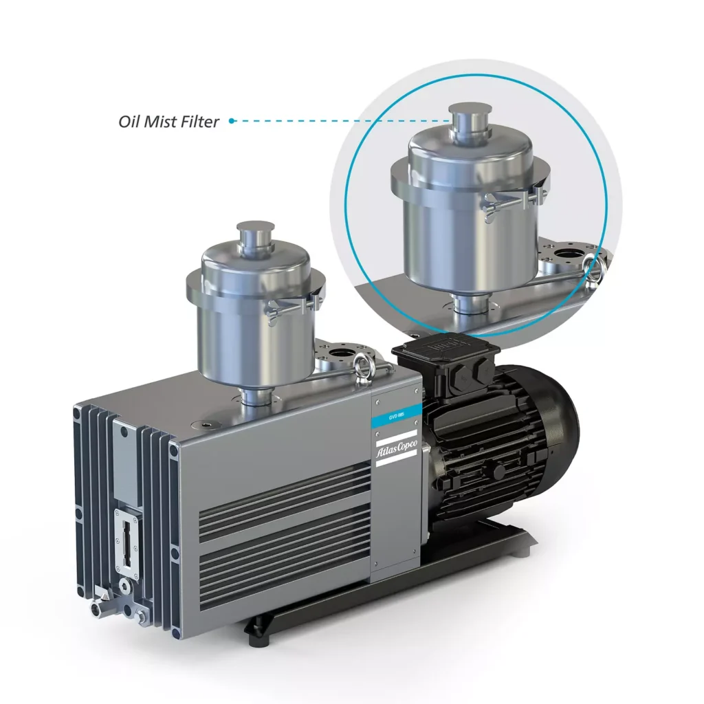 Atlas Copco GVD Çift Kademeli Yağlı Rotary Vane Vakum Pompası